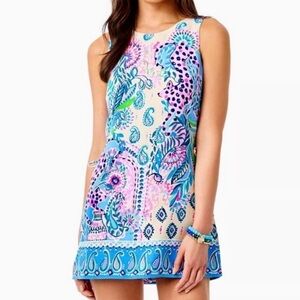 Lilly Pulitzer Vibrant Blue and Pink Donna Romper